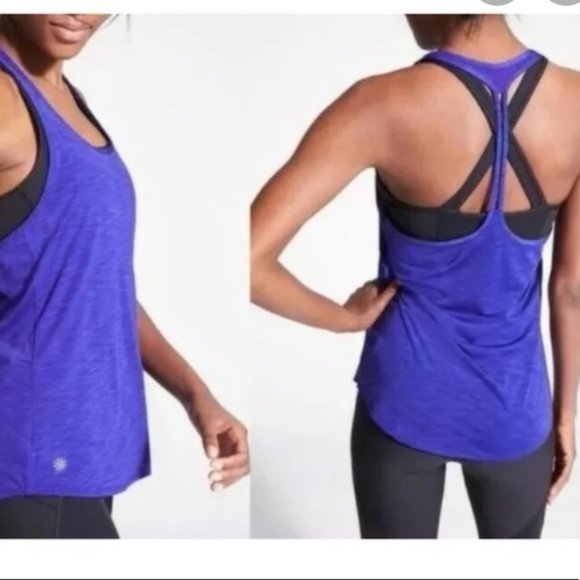 Athleta Purple Box Jump Tank - Picture 1 of 6